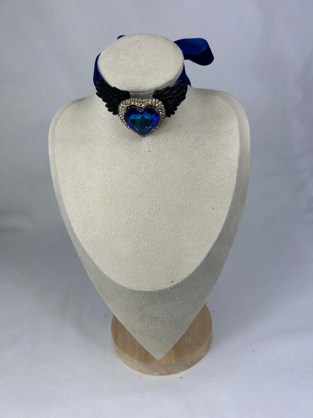 Choker Blå Hjärta SvartaVingar