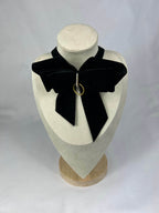 Choker+Brosch Guld Svart