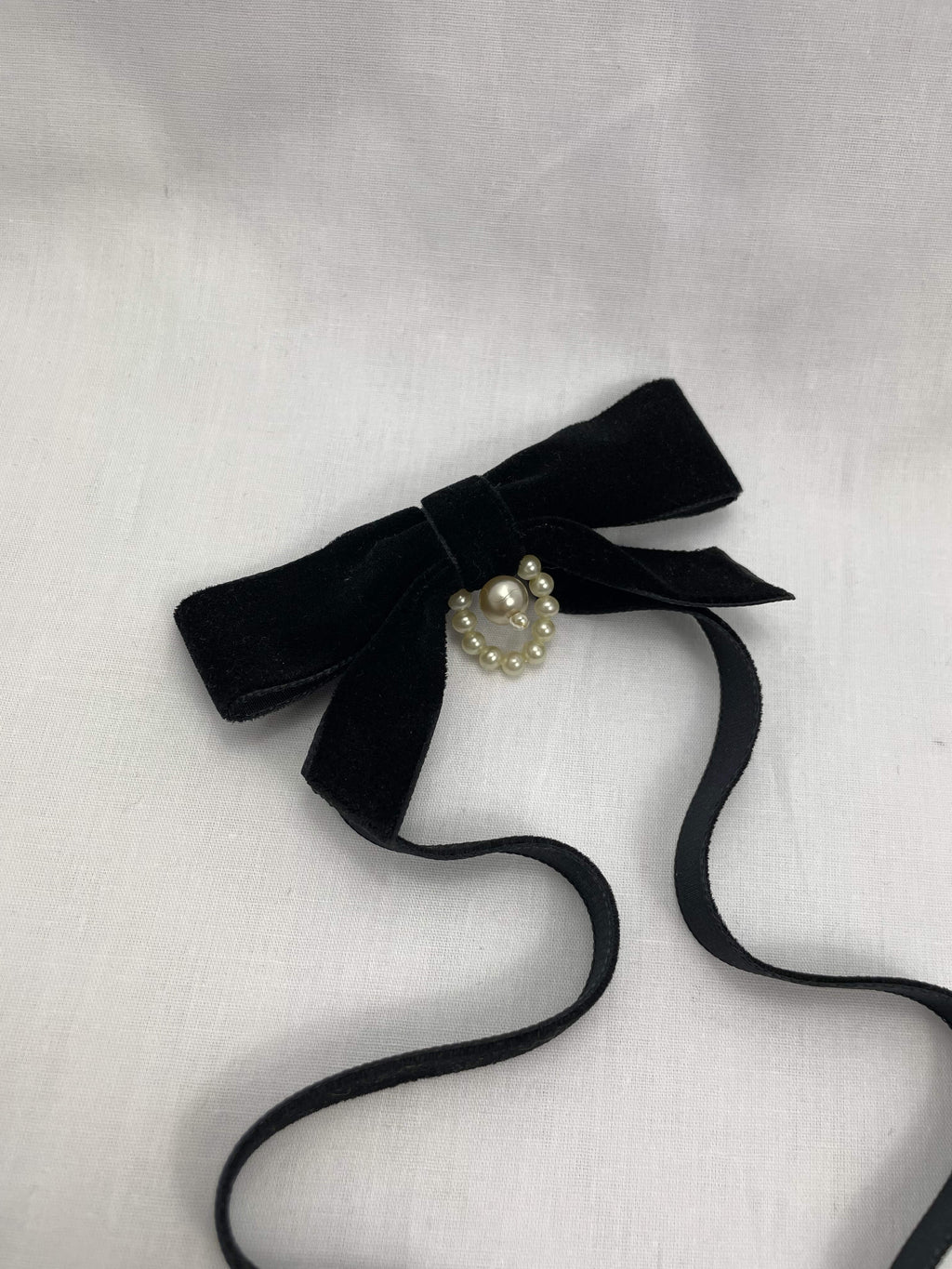 Choker Liten Svart Sammet