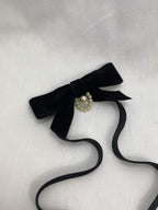 Choker Liten Svart Sammet