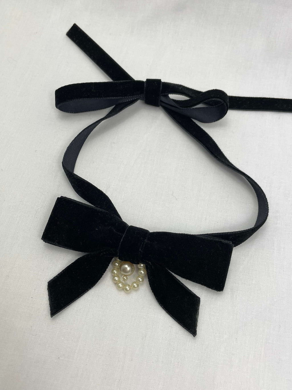 Choker Liten Svart Sammet