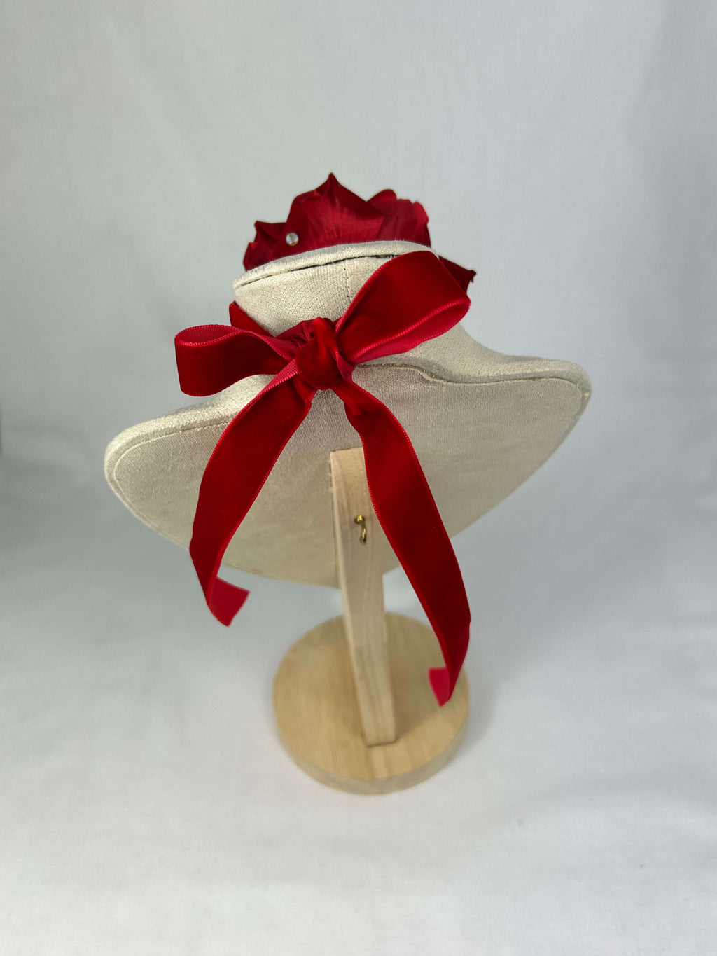 Choker Mörkröd Ros