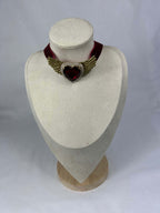 Choker Röd Hjärta Vingar