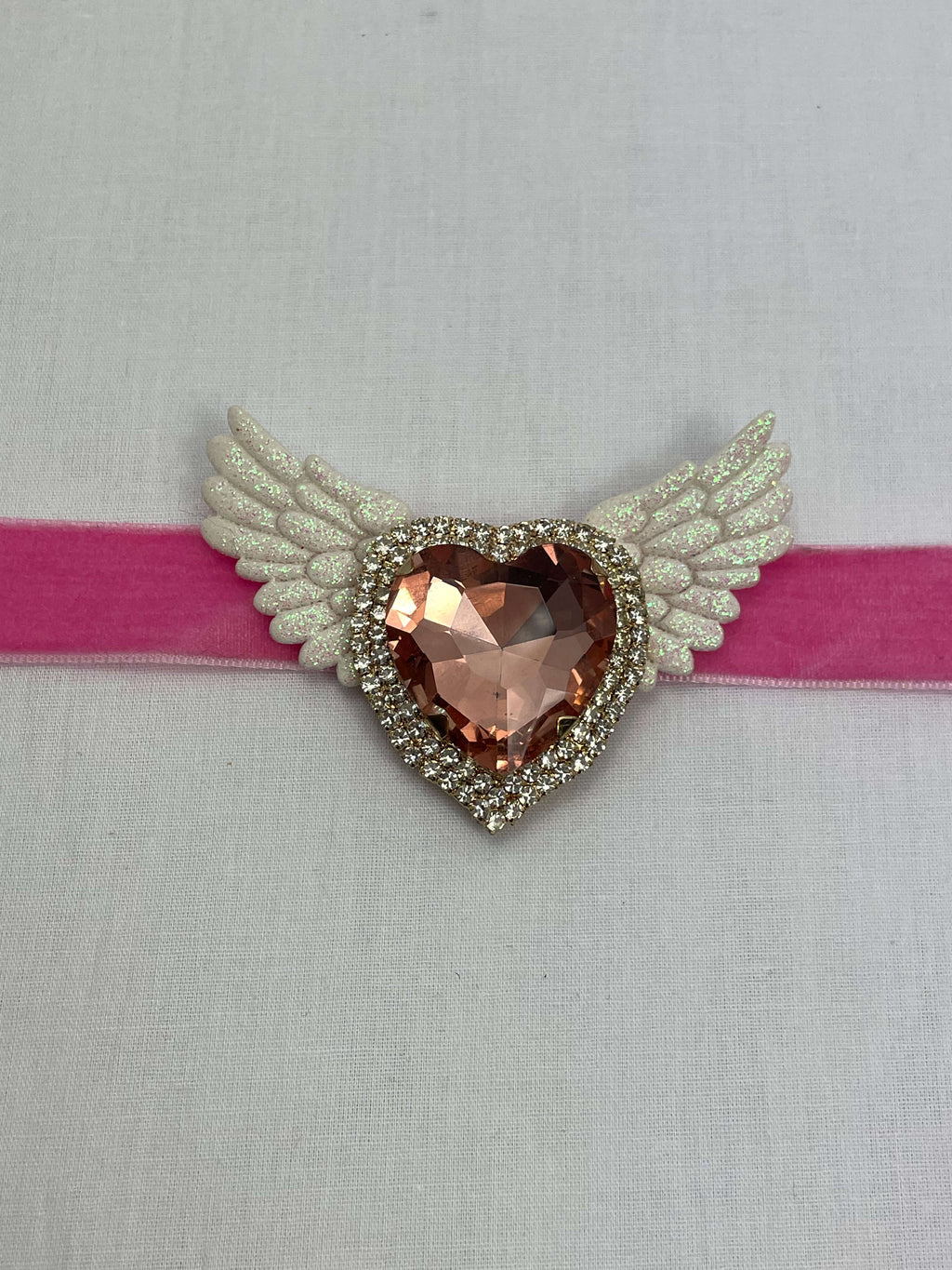 Choker Rosa Hjärta Vingar