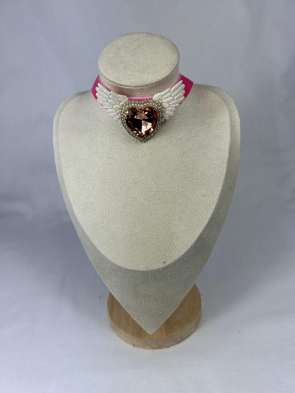 Choker Rosa Hjärta Vingar