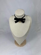 Choker Svart Sammet Liten Bjällra