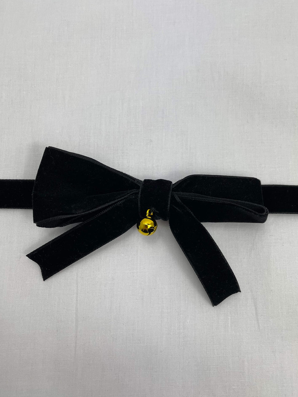 Choker Svart Sammet Stor Bjällra