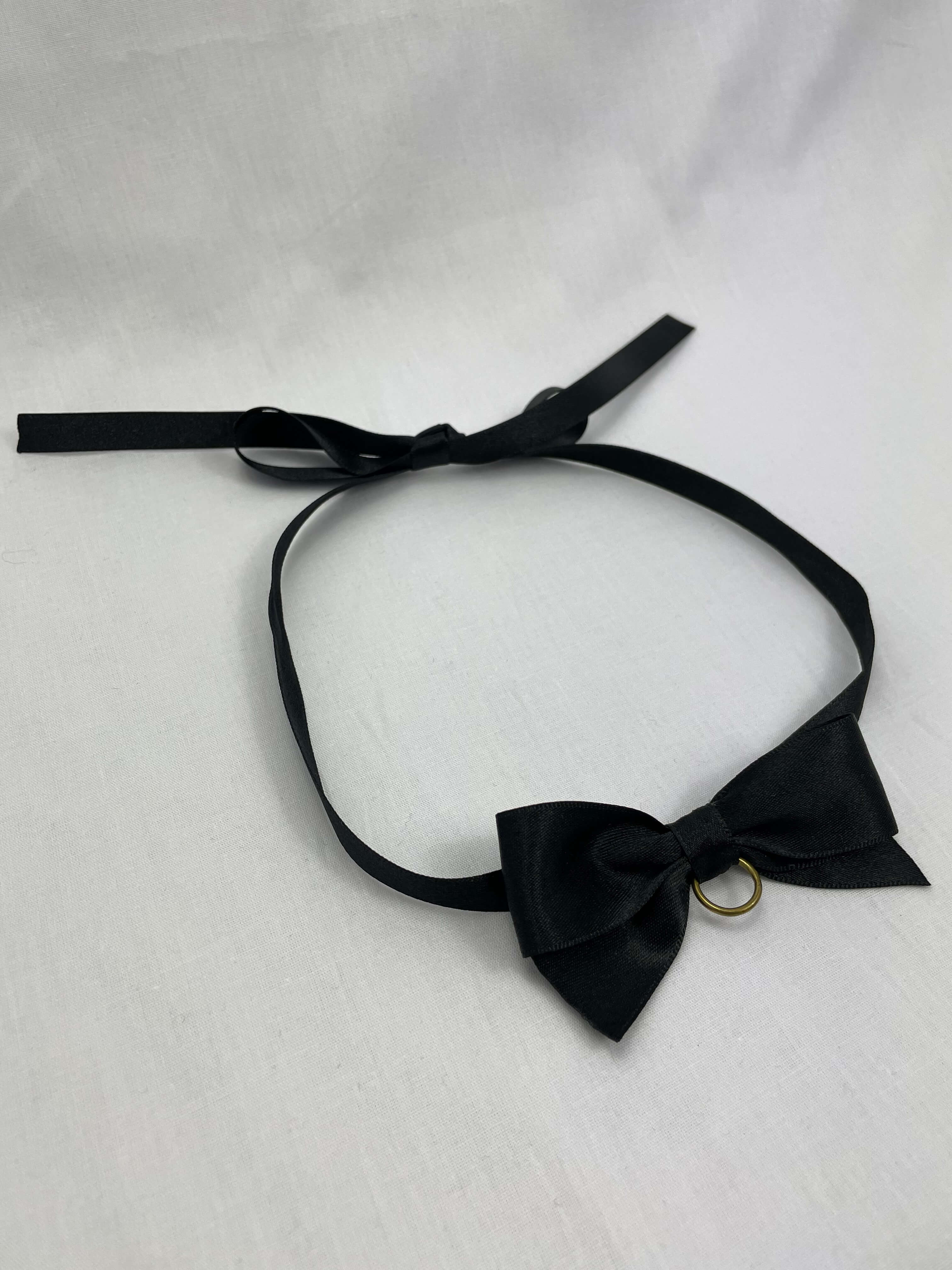 Choker Svart Satin