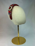 Diadem Röd Chaneltyg