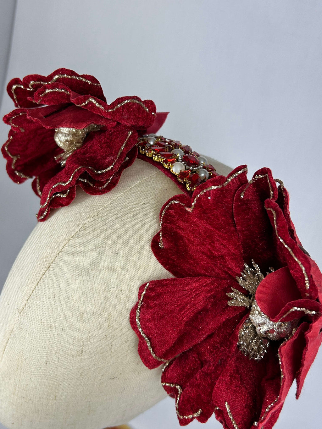 Diadem Röd Stora Blommor