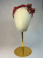 Diadem Röd Vinter Rosett