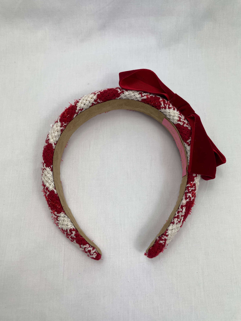 Diadem Röd Vit Rutig