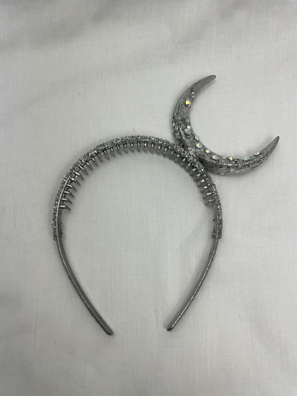 Diadem Silver Måne Mindre