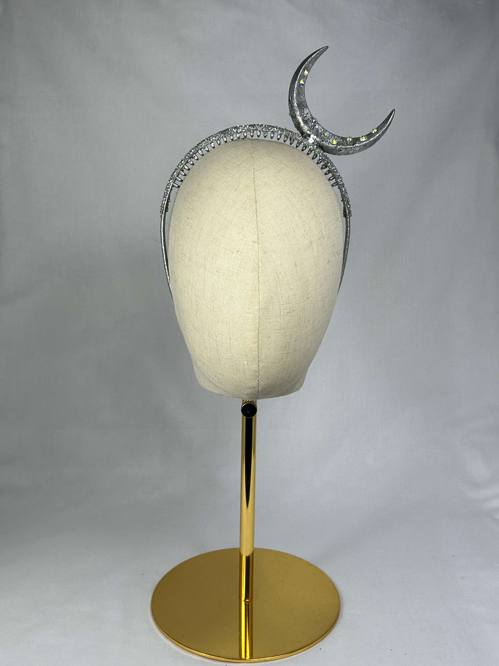 Diadem Silver Måne Mindre