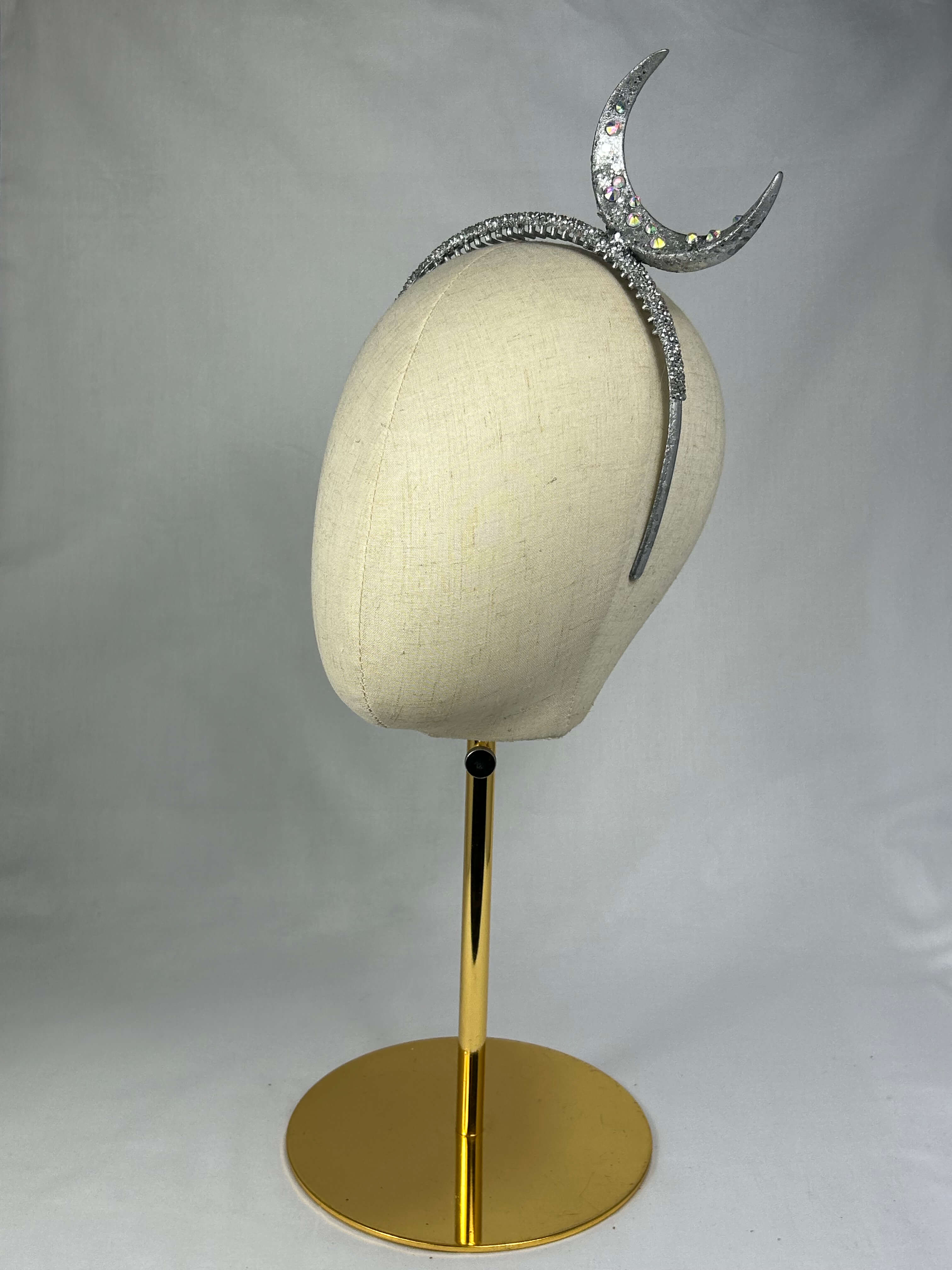 Diadem Silver Måne Mindre