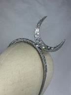 Diadem Silver Måne Mindre