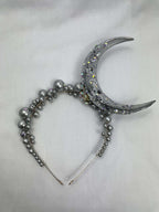 Diadem Silver Måne Större