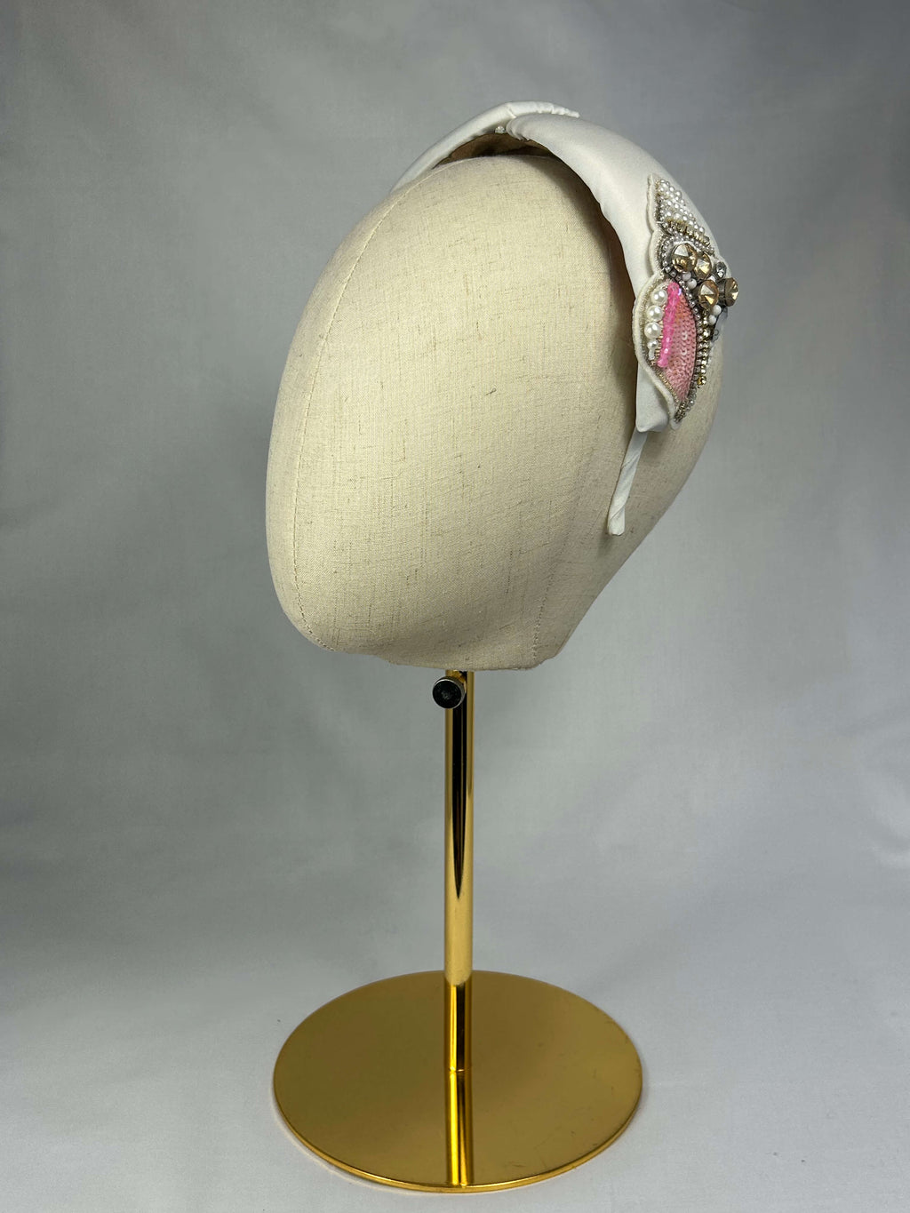 Diadem Vit Rosa Pärlsjöstjärnor