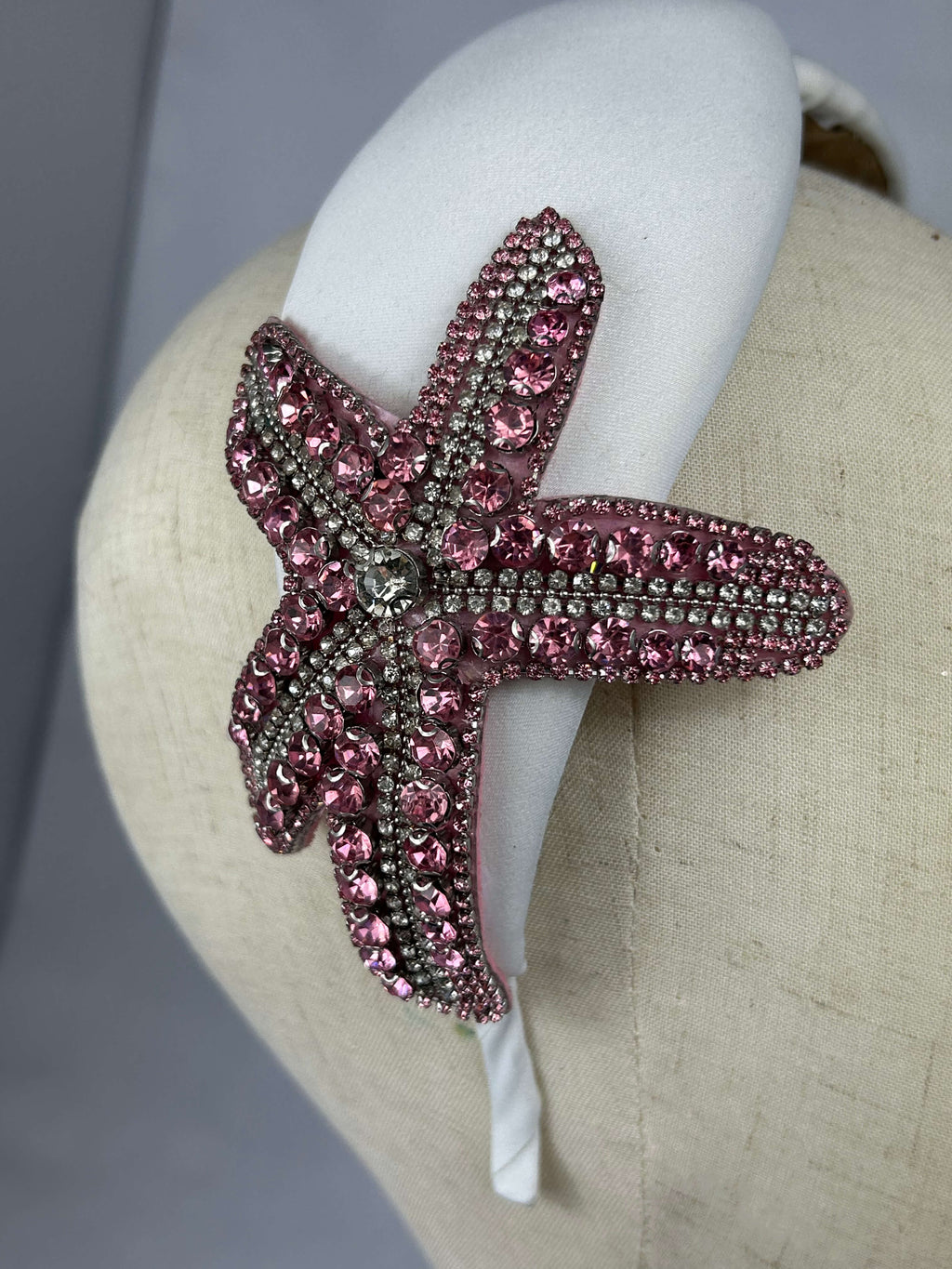 Diadem Vit Rosa Pärlsjöstjärnor