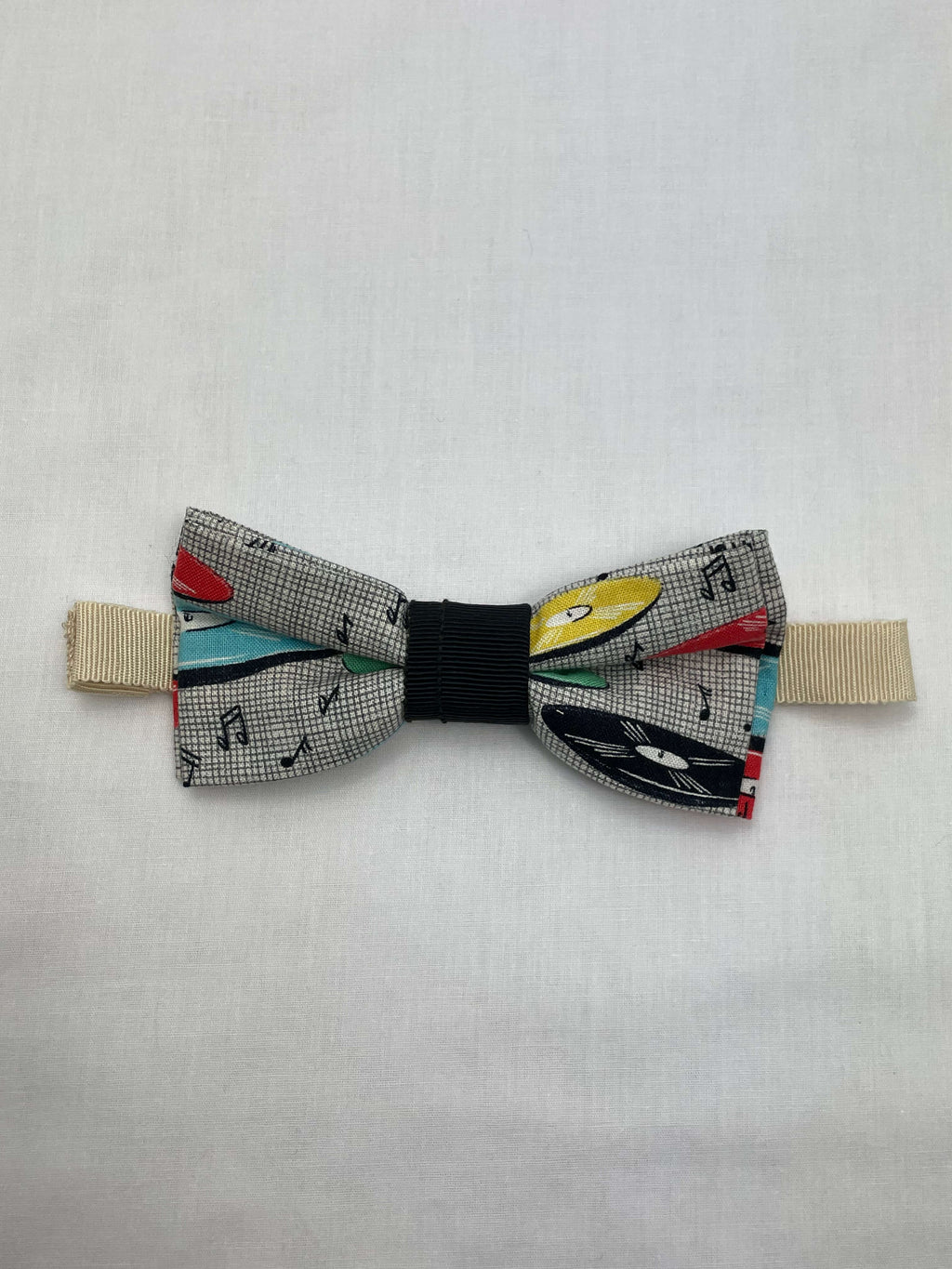 Flugor Grå Musik Mönstrad