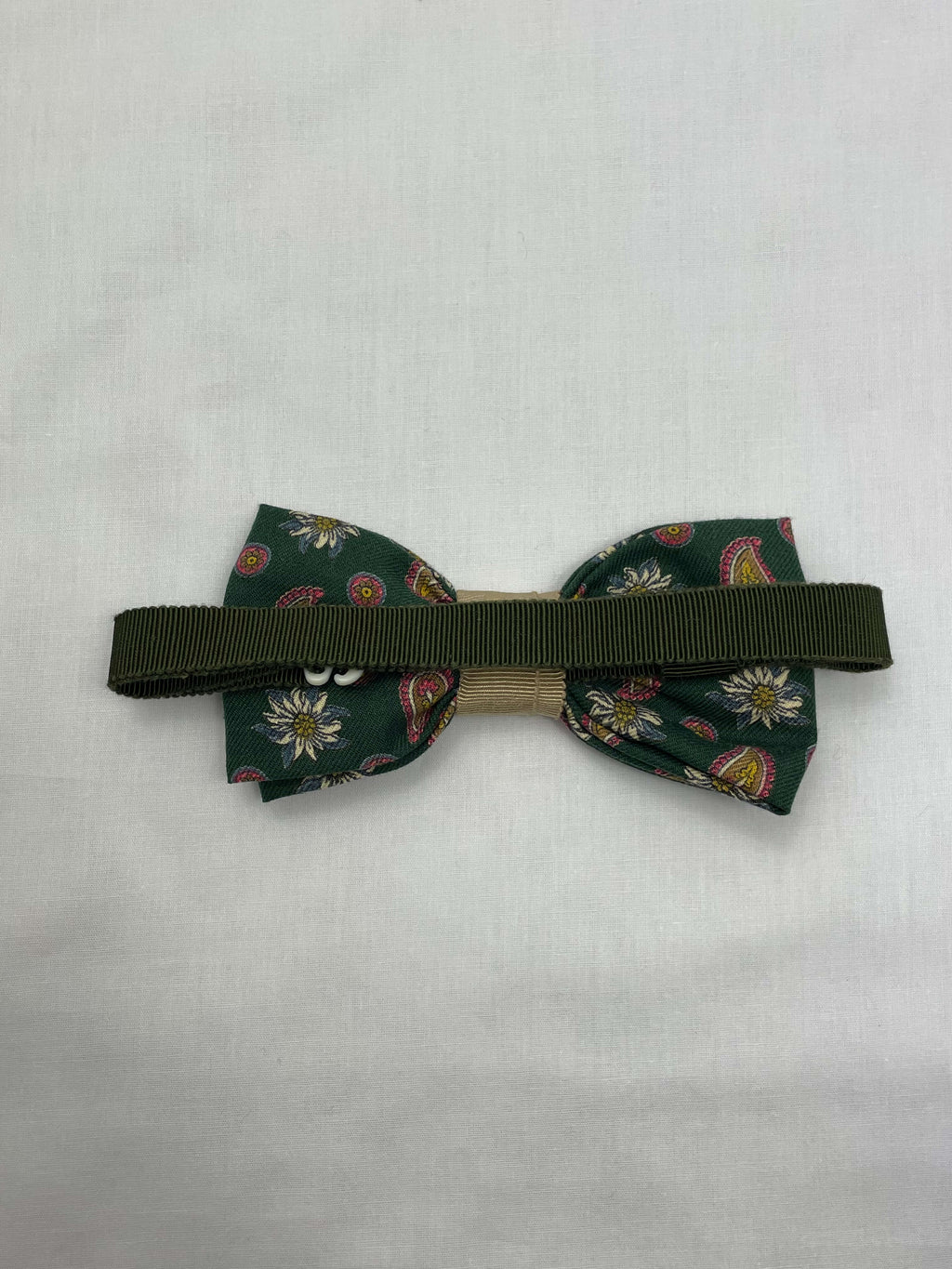 Flugor Grön Paisley Blommor