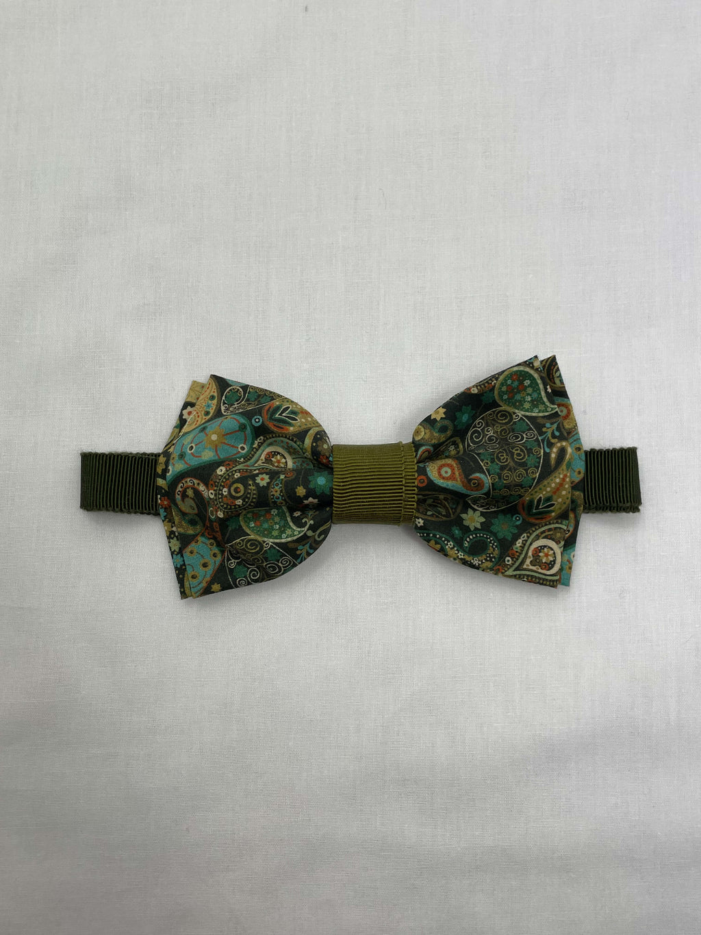 Flugor Grön Paisley Mönstrad