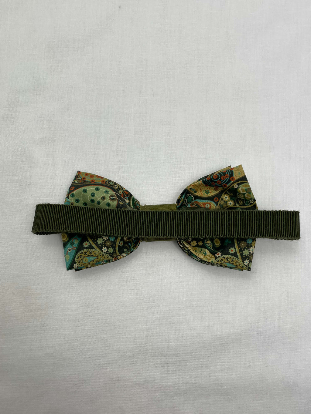 Flugor Grön Paisley Mönstrad