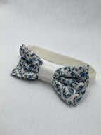 Flugor Vit Blå Blommig