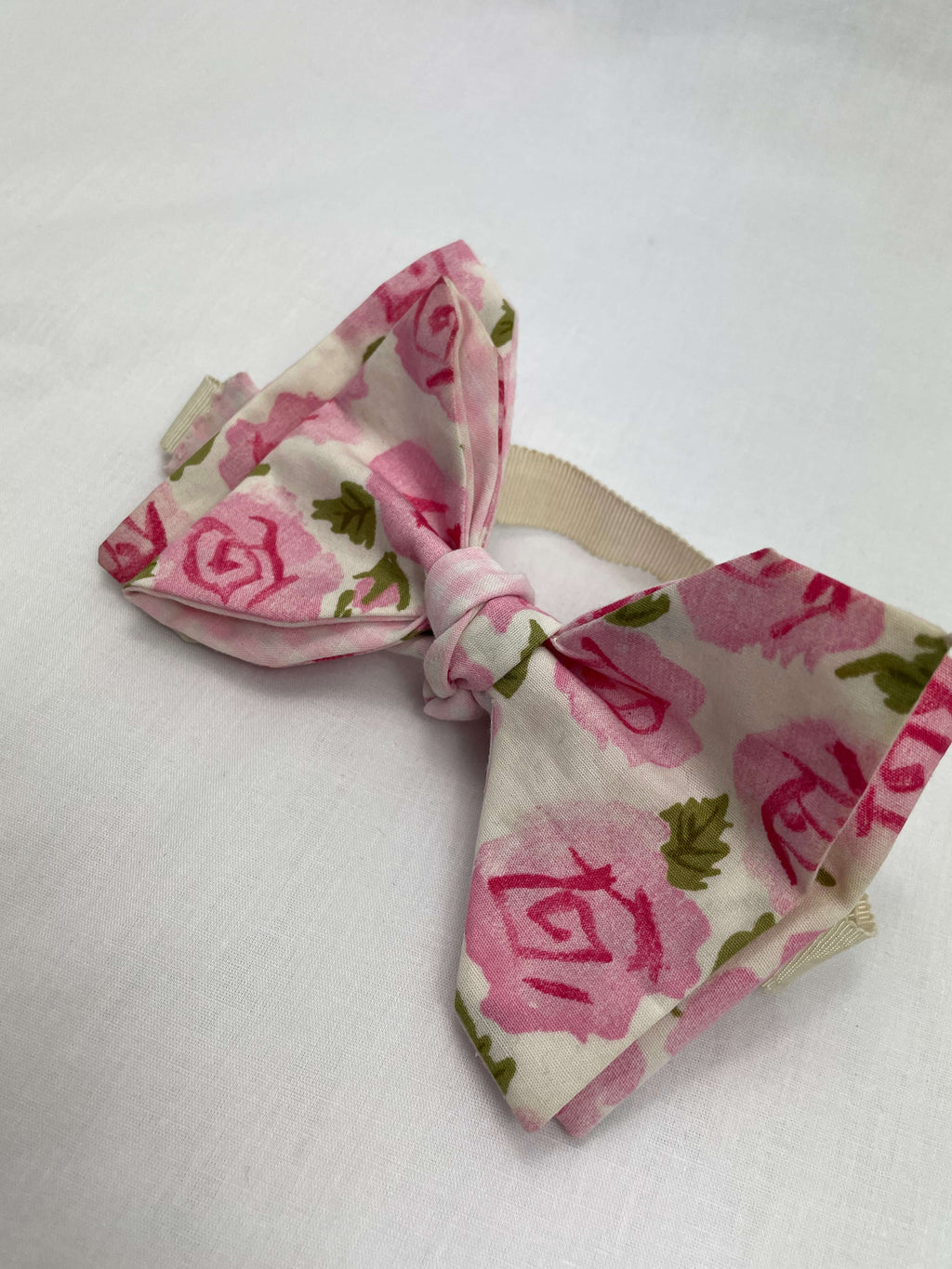 Flugor Vit Rosa Stor Blommig