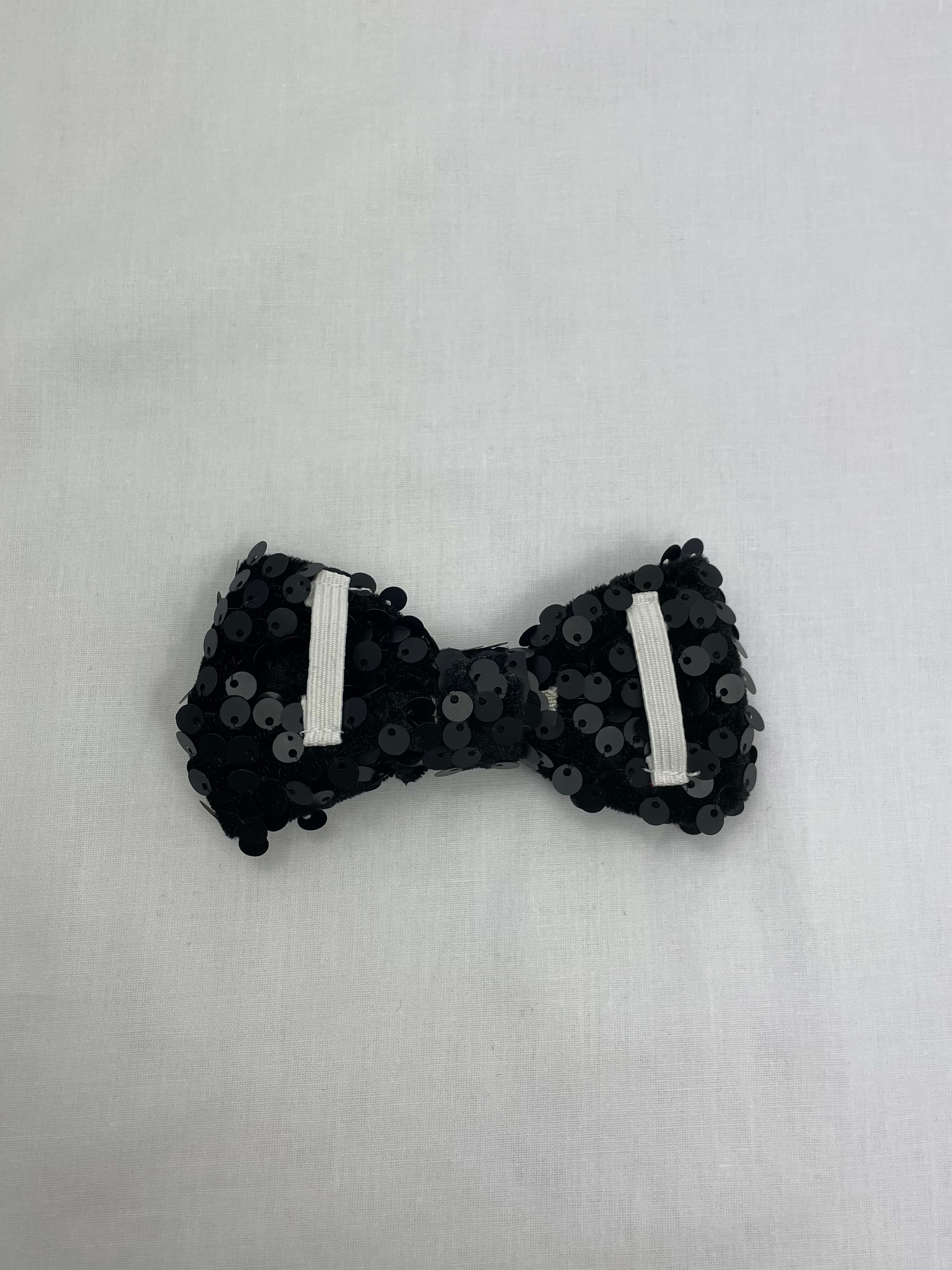 Hundfluga Svart Paljetter