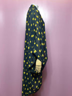 Kimono Svart Gul Prickar