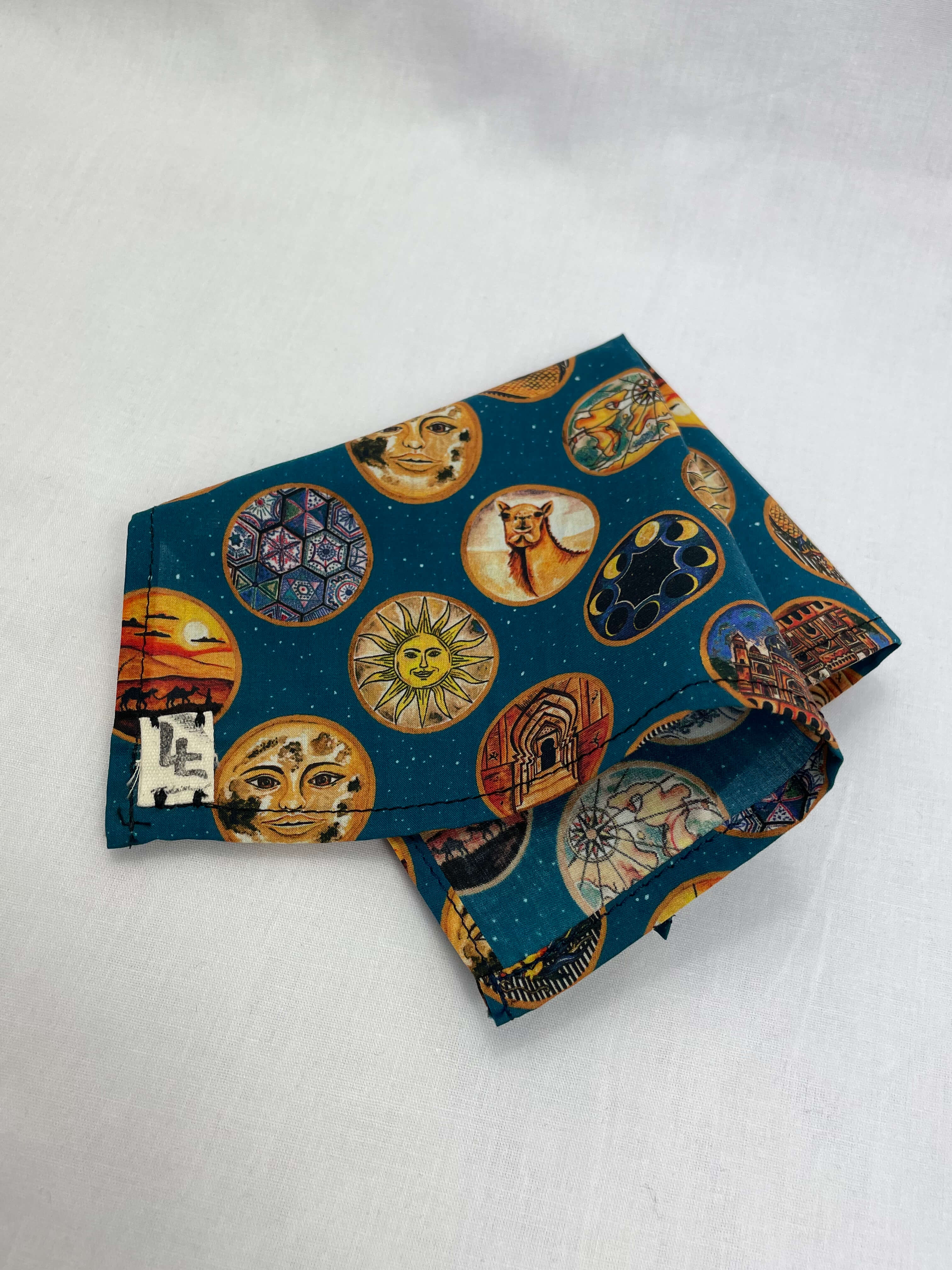 Näsduk Blå Måne OSV