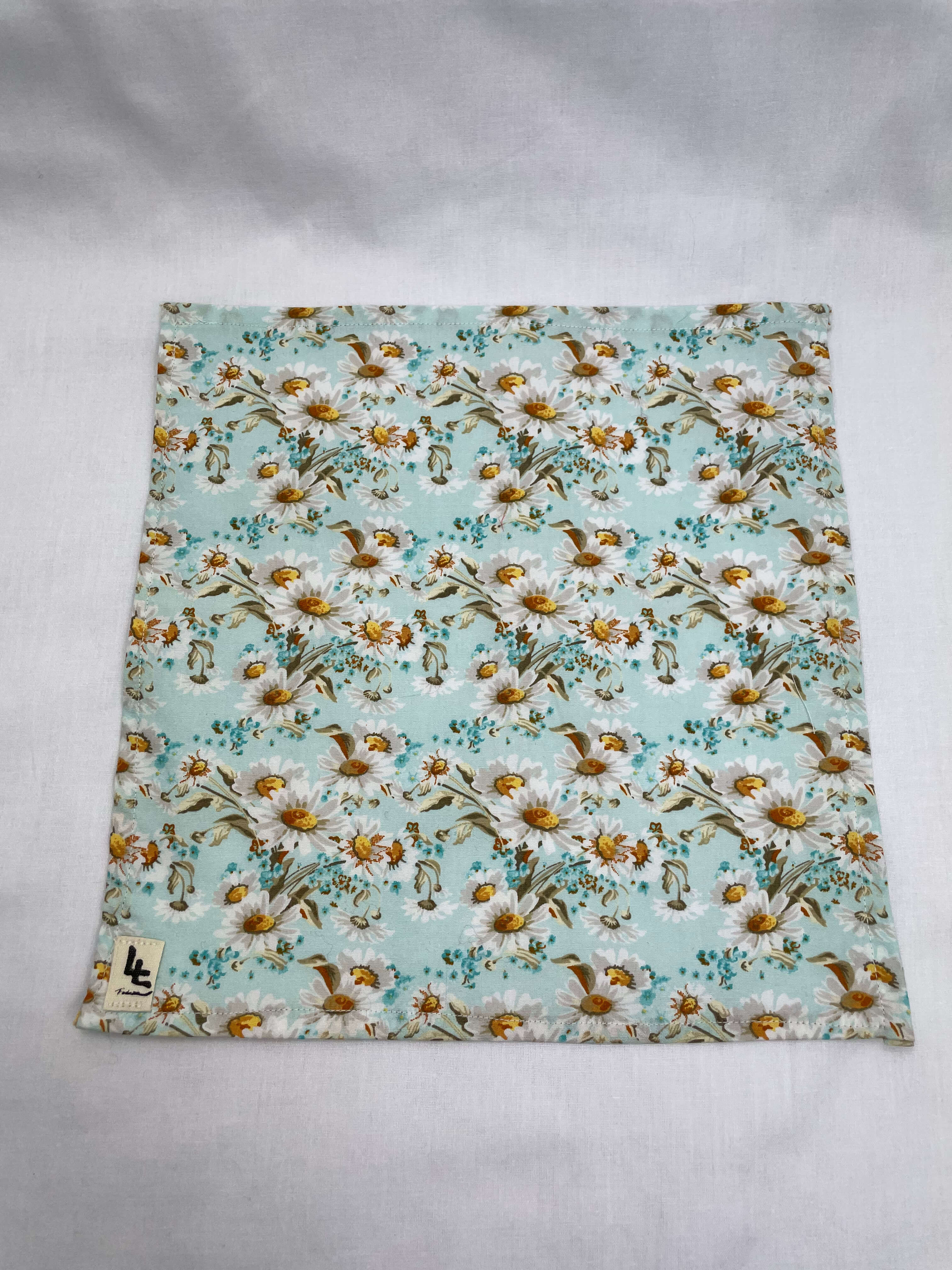 Näsduk Ljusblå Blommor