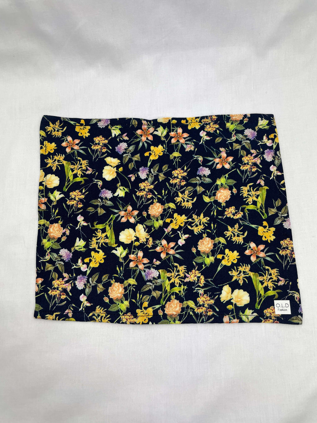 Näsduk Marinblå Blommig