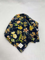 Näsduk Marinblå Blommig