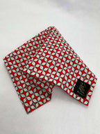 Näsduk RödVit Mönster