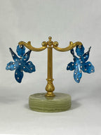 Örhängen Blå Orkidé