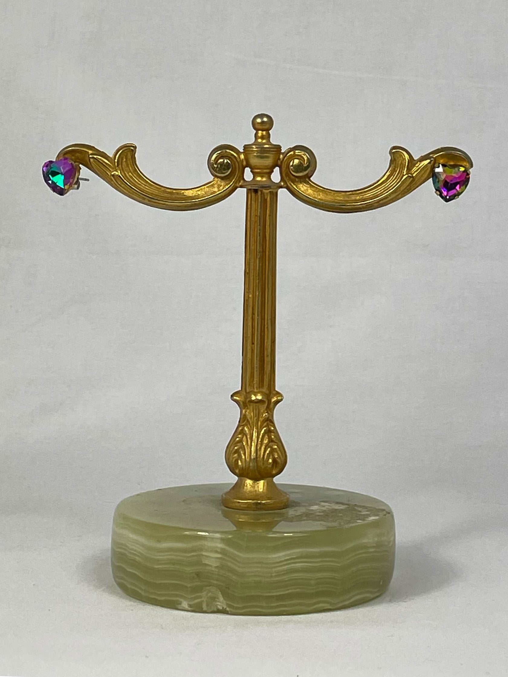 Örhängen Färgglad Hjärta Strass