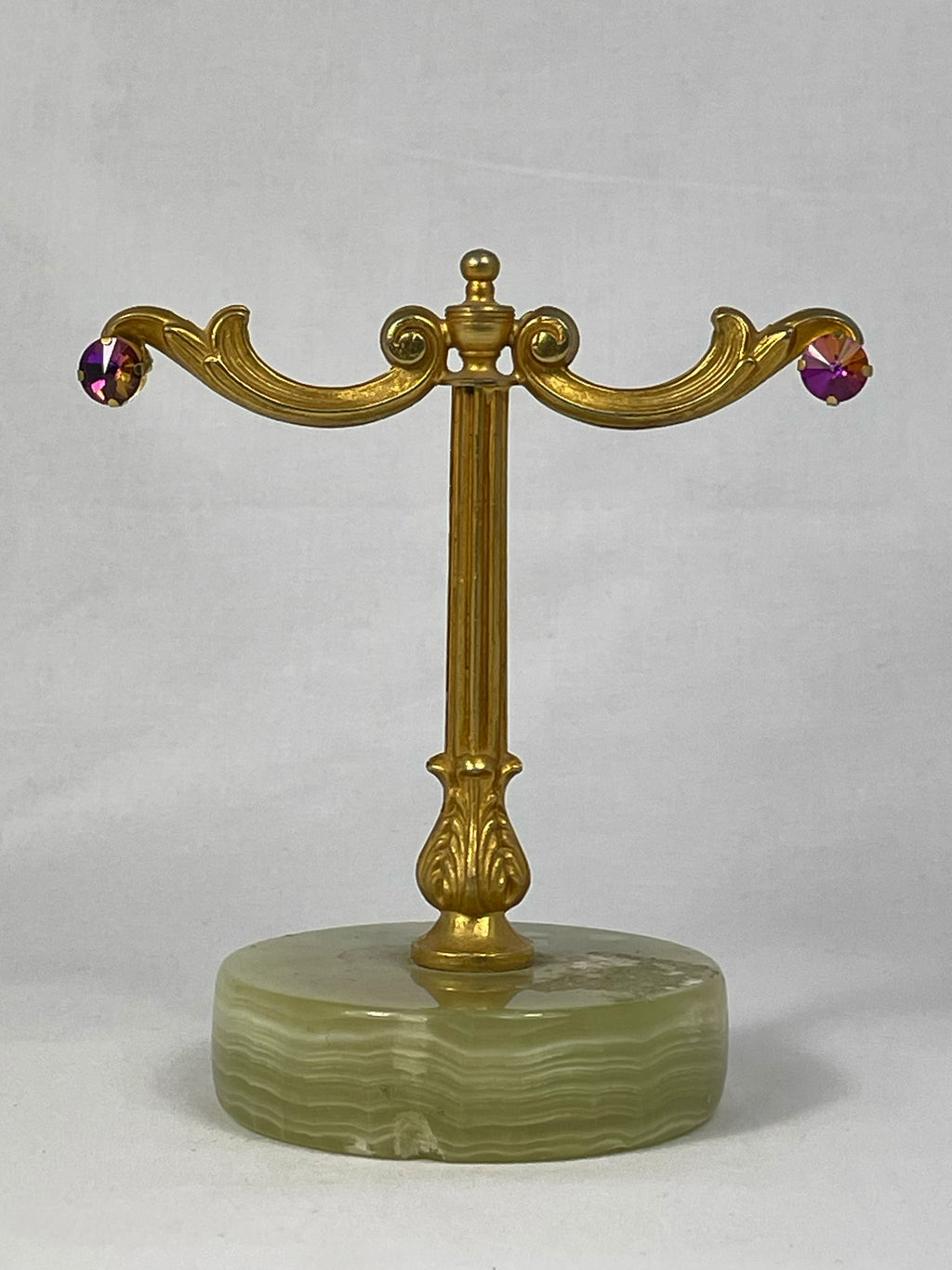 Örhängen Färgglad Rund Strass