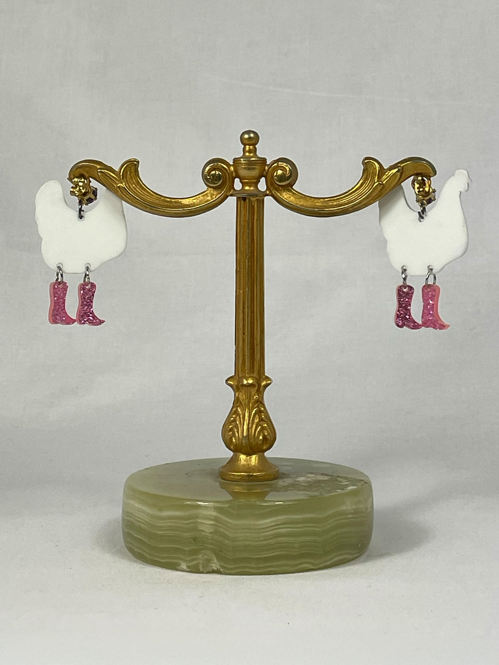 Örhängen Grön Lila Höna