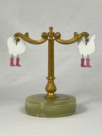 Örhängen Grön Lila Höna