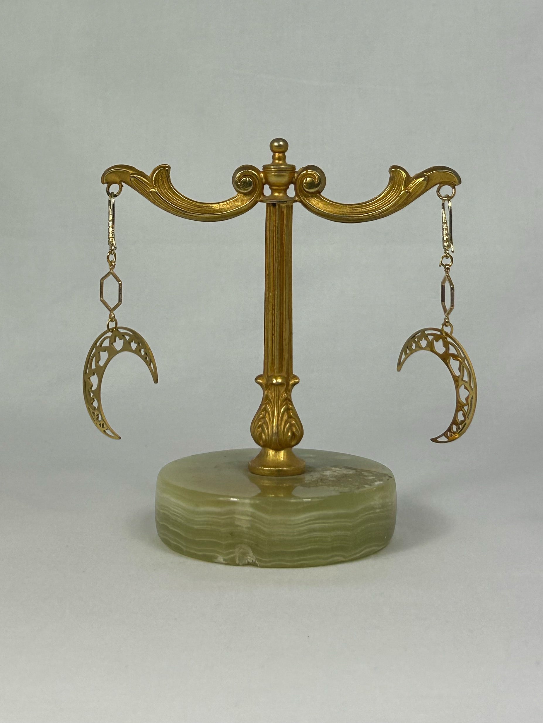 Örhängen Guld Måne