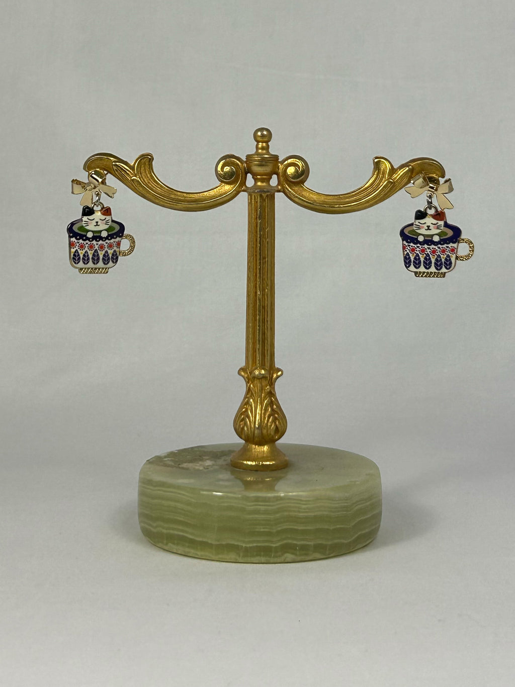 Örhängen Katt i Kopp