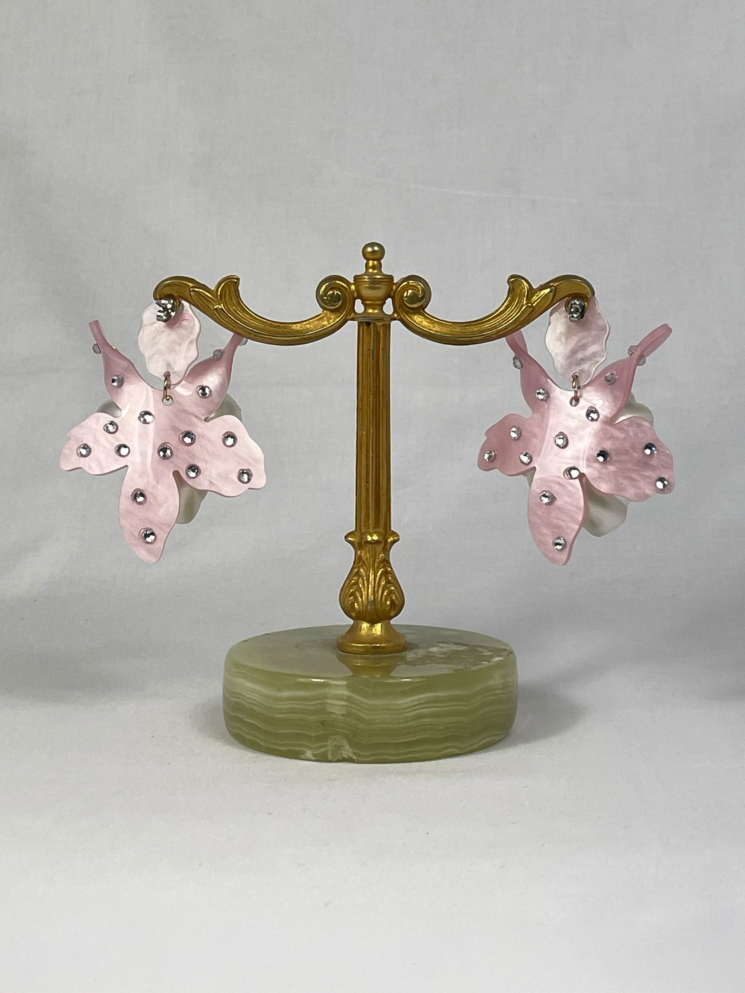 Örhängen Rosa Orkidé