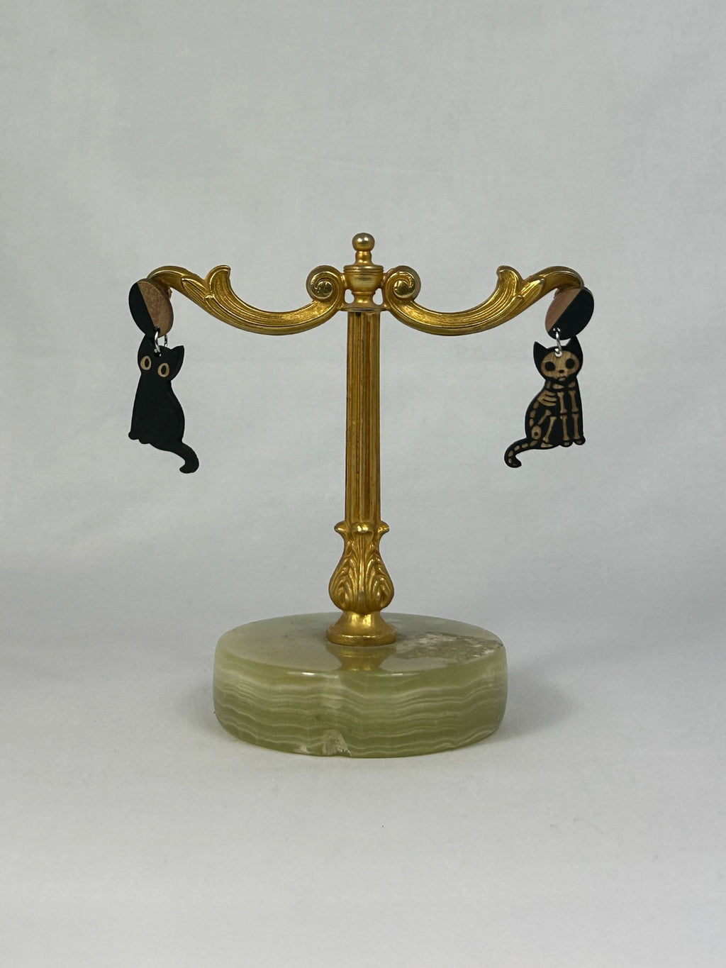 Örhängen Svart Död Katt