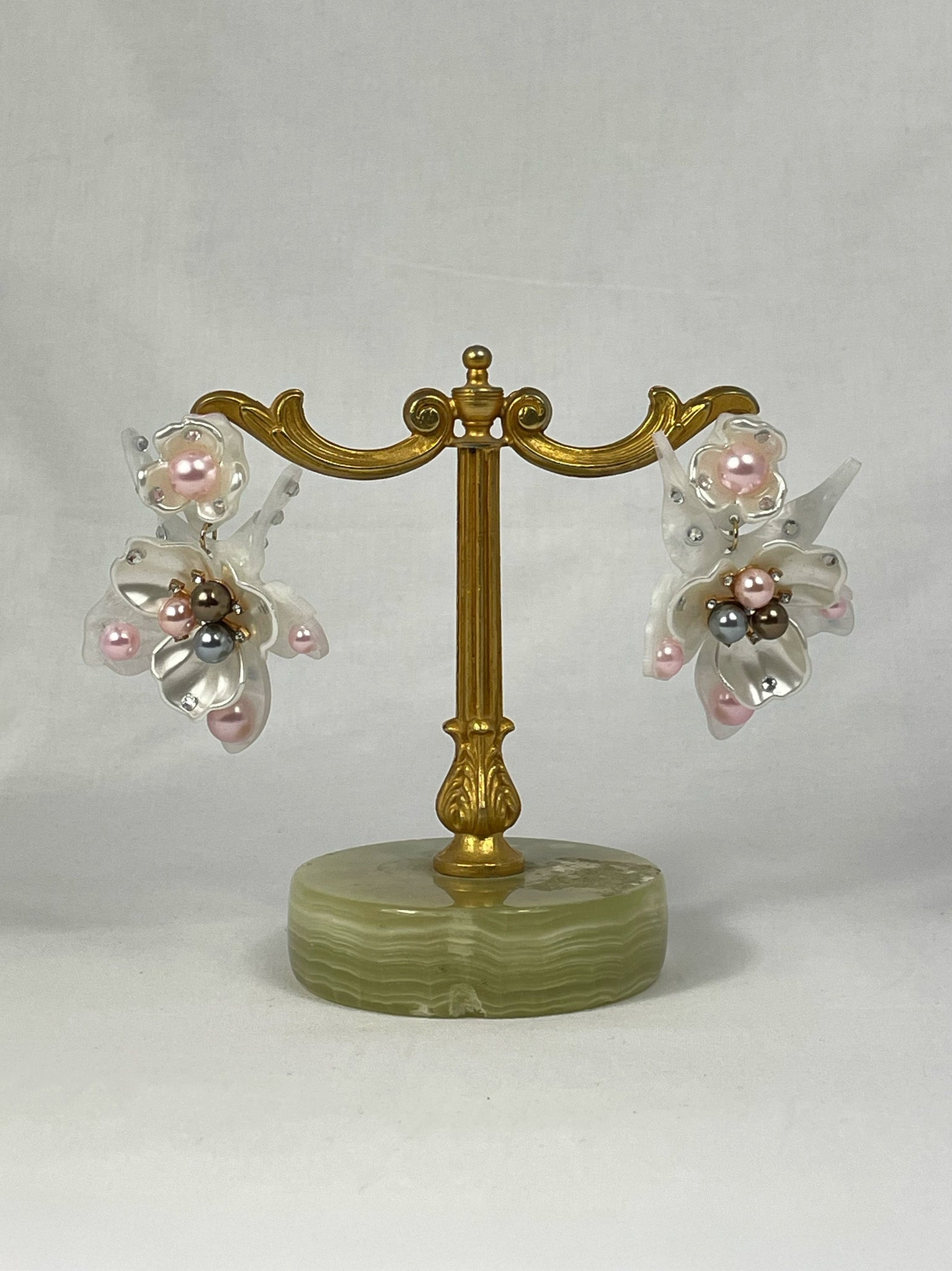 Örhängen Vit Orkidé