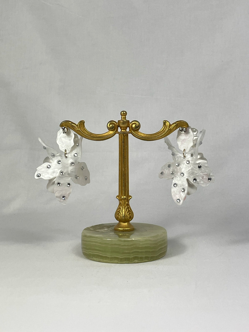 Örhängen Vit Orkidé