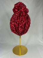Turban Röd Paljett