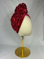 Turban Röd Paljett
