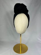 Turban Svart Sammet